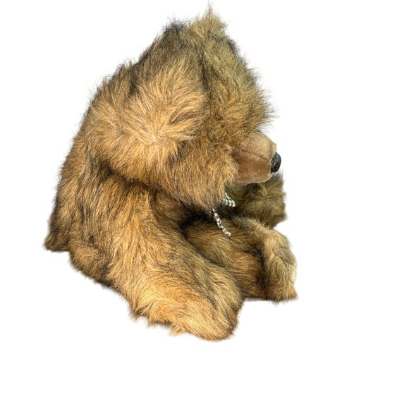 Vintage Chrisha Playful Plush Teddy Bear With Bow Tie Stuffed Animal - Picture 9 of 11